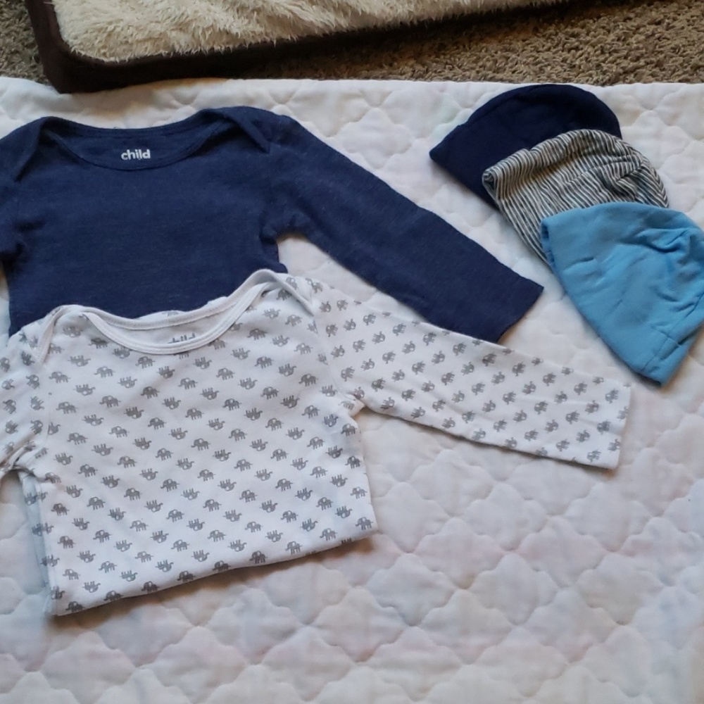3/$12 ☆ Baby Boy Bodysuits and Hats